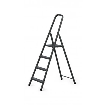 Стремянка стальная STARK SSLW 404 HOME BLACK (529140401)