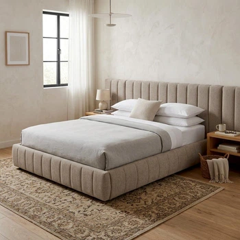 Кровать 180*200 с подъёмным механизмом, Walluxe Taupe