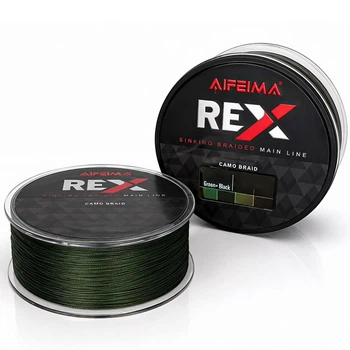 Шнур короповий Feima REX Sinking Braid Green+Black 300 м (0.18 мм/15.7кг)