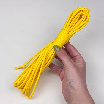 Шнур Paracord 550 3,5мм 10 м паракорд для браслетів брелоків нашийників жовтий (79500010/Ж)