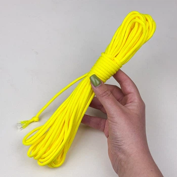 Шнур Paracord 550 3,5мм 10 м паракорд для браслетів, брелоків, нашийників лимонний (79500010)