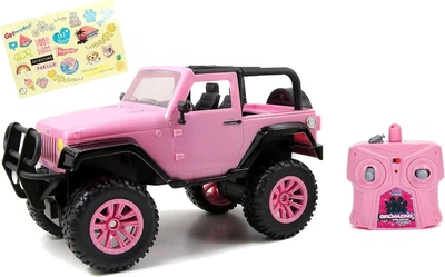 Машина на пульті керування рожева Girlmazing 1:16 Jeep Wrangler Jada 96991