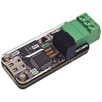 USB аналізатор CAN шини WeAct з відладчиком SLCAN Cangaroo та опторозв'язкою - 558662