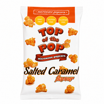 Попкорн для микроволновки Top of the Pop Salted Caramel со вкусом соленой карамели 100 г