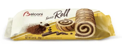 Рулет Balconi Swiss Roll с шоколадной начинкой 250 г