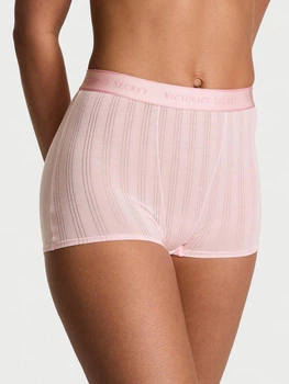 Женские трусики Victoria's Secret (7596287583) SoSoftTM Modal Ultra-Fine Logo High-Waist Boyshort M розовые