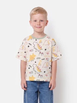 Дитяча футболка оверсайз для хлопчика Flamingo 927-100 116 см Dino (4829960246756)