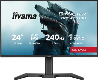 Монітор 23.8" iiyama G-Master GB2471HSU-B1 Red Eagle Fast IPS 240Hz 1920x1080 Black