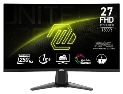 Монитор 27" MSI MAG 27C6X (MAG 27C6X) VA 250Hz 1920x1080 Curved Black