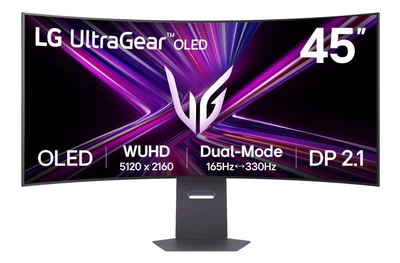 Монитор 45" LG UltraGear 45GX950A-B (45GX950A-B.AEU) OLED 330Hz 5120x2160 Curved Black