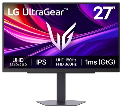 Монітор 27" LG UltraGear 27G810A-B (27G810A-B.AEU) IPS 180Hz 3840x2160 Black