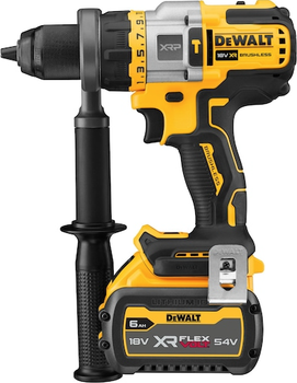 Акумуляторний ударний дриль-шурупокрут DeWalt 18V XR XRP FLEXVOLT з акумулятором 6 Аг (DCD999T1-QW)