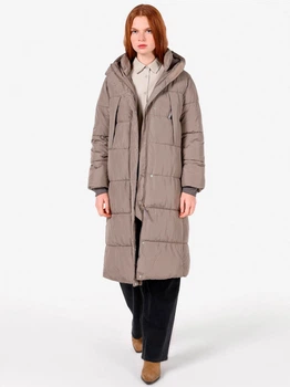 Куртка демисезонная длинная с капюшоном женская Colin's CL1070989MIN S Mink (8684112302416)