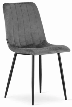 Krzesło tapicerowane ModernHome by Multistore 4 sztuki Ciemnoszare (5903332068173)