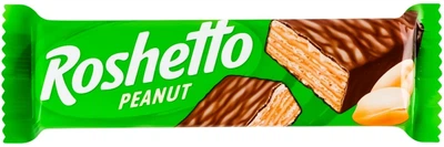 Вафли глазированные Рошен «Roshetto Peanut», 34 г
