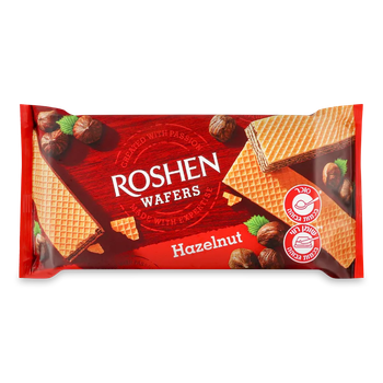 Вафли Рошен Roshen Wafers орех, 216г