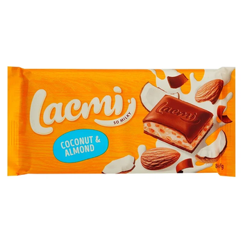 Молочный шоколад Roshen Lacmi Coconut & Almond 84 г