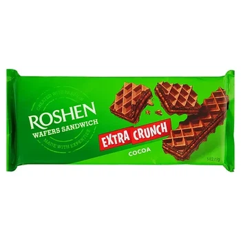 Вафлі Wafers Sandwich Extra Crunch Cocoa 142 г