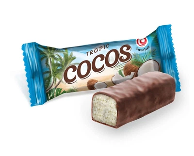 Конфеты "Cocos Tropic" из мякотью отборных кокосов, весовая 100 г