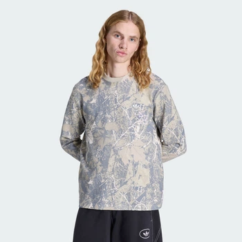 Мужской лонгслив ORIGINALS WAFFLE WORKWEAR adidas KG6434 (S) бежевый (4068818512241)