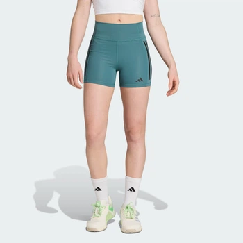 Женские велосипедки Optime 3-Stripes 1/4 adidas JX2817 (XL 10 см) зеленый (4068809987034)