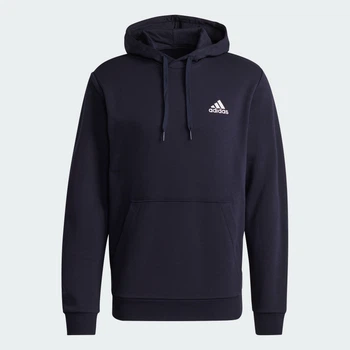 Мужская флисовая худи Essentials adidas H12216 (L) синий (4064054438772)