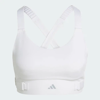 Женский спортивный бра FastImpact Luxe Run High-Support adidas IM7706 (S (A-B)) белый (4067886024250)