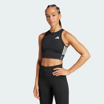 Женский кроп-топ Adizero Running Gel Pocket adidas JN7162 (XL) черный (4067901530049)