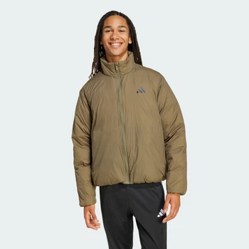 Чоловічий пуховик Essentials Climawarm Puffer adidas JX7793 (L) зелений (4068811610067)