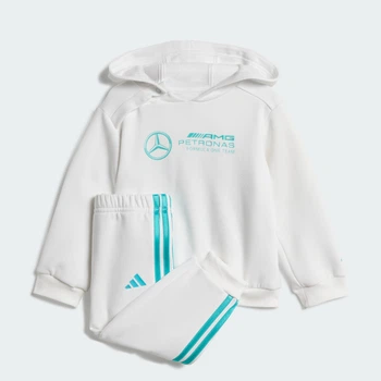 Детский спортивный костюм MERCEDES - AMG PETRONAS FORMULA ONE TEAM DNA BABY adidas JV5445 (62) белый (4068802672852)