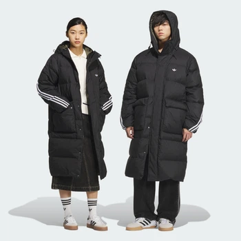 Куртка 3-Stripes Long Down adidas KC2564 (L) черный (4068816048582)