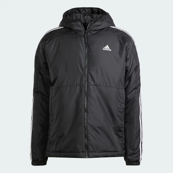 Мужская куртка Essentials 3-Stripes Insulated adidas IN7194 (XL) черный (4066759653719)