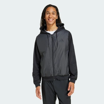 Чоловіча куртка Essentials CLIMAWARM 3-Stripes Insulated Hooded Hybrid adidas KA5247 (XL) чорний (4068811763688)