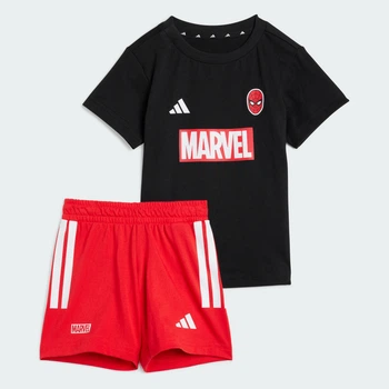 Дитячий комплект: футболка та шорти Marvel Spider-Man Kids adidas JW9968 (68) чорний (4068807037847)