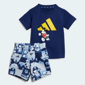 Дитячий комплект: футболка та шорти adidas x Disney Mickey Mouse Kids adidas JD0377 (68) синій (4067905885497)