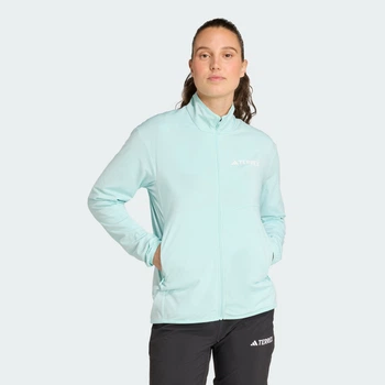 Женская олимпийка Terrex Multi CLIMAWARM Full-Zip Tech Fleece adidas JD3950 (S) бирюзовый (4068811072384)