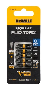 Zestaw bitów DeWalt PZ2 FLRQ 25 mm 5 szt. DT7387T-QZ