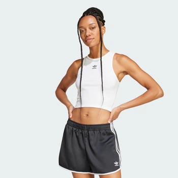 Женская майка Essentials Ribbed adidas JC9007 (XL) белый (4067902726908)