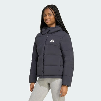 Жіночий пуховик Helionic CLIMAWARM Hooded adidas JN2086 (XS) чорний (4068811583316)