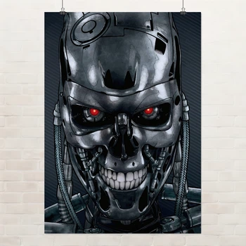 Постер Терминатор T-800, Terminator, фантастика, киборг, A3 42×30 см (id1384)