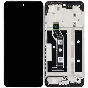 Дисплей Motorola Moto G15 XT2521 з тачскріном і рамкою оригінал Service Pack China Black