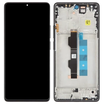 Дисплей для Xiaomi Redmi Note 13 Pro 4G (23117RA68G ) / Poco M6 Pro 4G с тачскрином и рамкой OLED Service Pack China Black