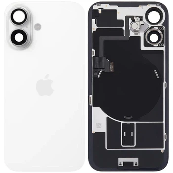 Задня кришка для iPhone 16 MagSafe зі шлейфом оригінал Китай White