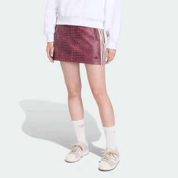 Жіноча спідниця PLEATHER MINI adidas KD8785 (44) бордовий (4068805134661)