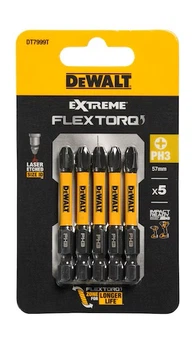 Zestaw bitów DeWalt PH3 FLEXTORQ 57 mm 5 szt. DT7999T-QZ
