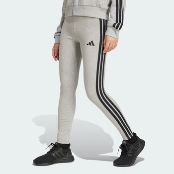 Женские леггинсы Essentials 3-Stripes Cotton adidas JE0068 (2XS) серый (4067905338528)