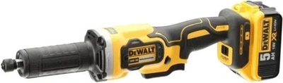 Акумуляторна шліфувальна машина пряма DeWalt 18V XR з 2 акумуляторами 5 Аг (DCG426P2-QW)