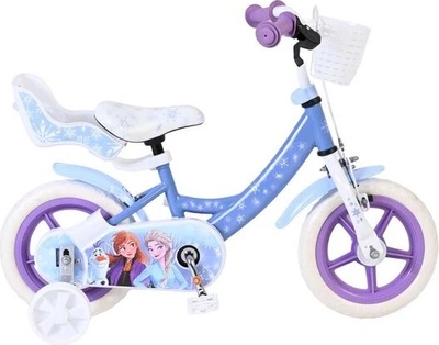 Rower dziecięcy Volare Disney Frozen 12" Beżowy/Fioletowy 41262 (8715347412622)
