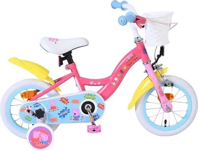Rower dziecięcy Volare Peppa Pig 12" Biały/Błękitny 20536-CB12 (8715347205361)