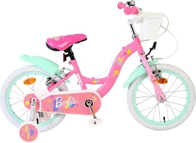 Дитячий велосипед Volare Barbie 16" Білий/М'ятний 20611-FW16 (8715347206115)